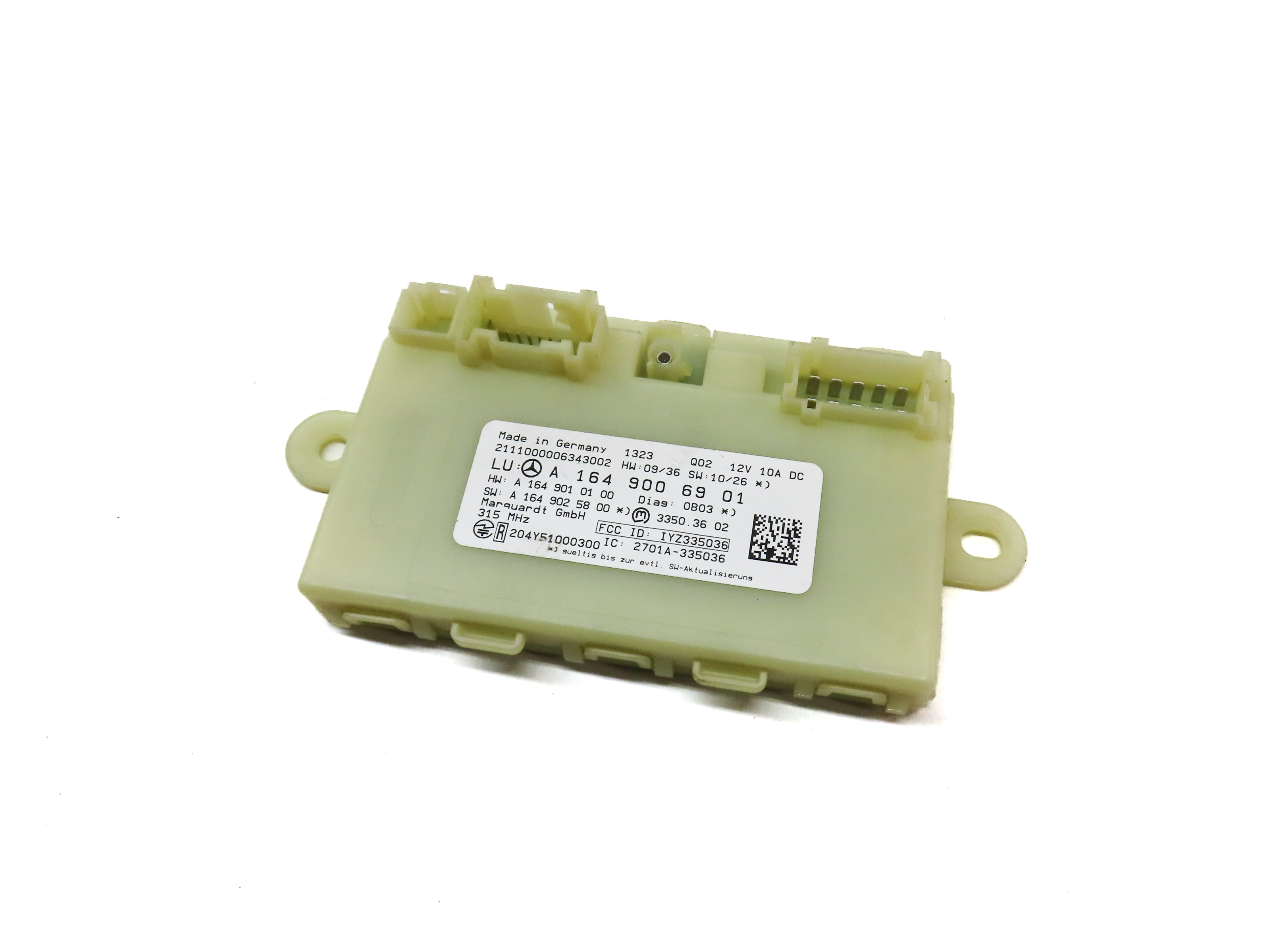 2010-2013 MERCEDES GL350 GL450 GL550 R350 (X164 W251) KEYLESS GO CONTROL MODULE — exact item pictured